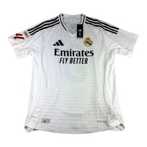 Real Madrid Kylian Mbappe 24/25 Home Jersey White Size L IX8095 NWT Player Spec